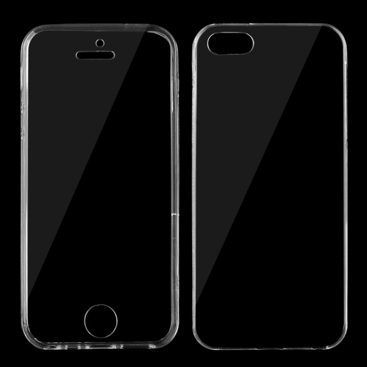 For iPhone 5 & 5s & SE 0.75mm Double-sided Ultra-thin Transparent TPU Protective Case(Transparent)