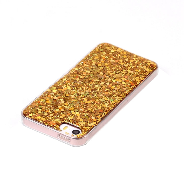 For iPhone 5 & 5s & SE Glitter Powder Soft TPU Protective Case