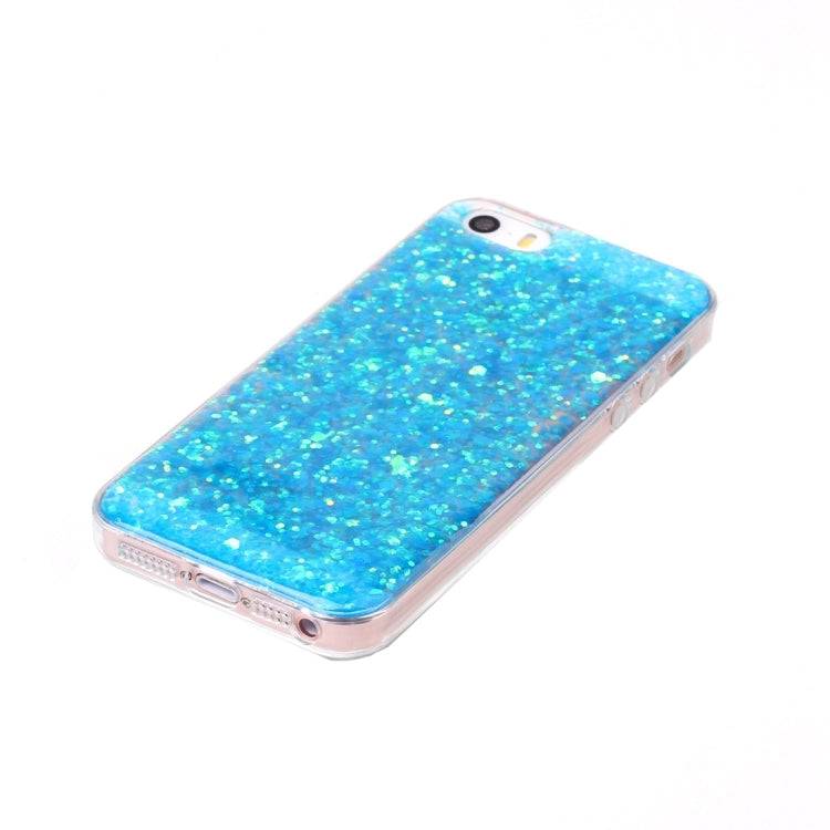 For iPhone 5 & 5s & SE Glitter Powder Soft TPU Protective Case