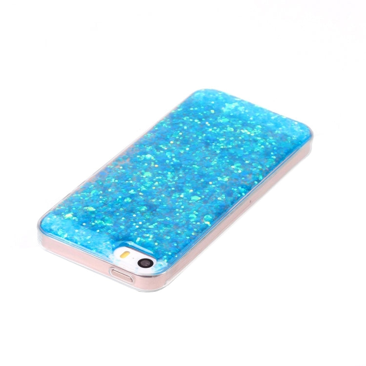 For iPhone 5 & 5s & SE Glitter Powder Soft TPU Protective Case