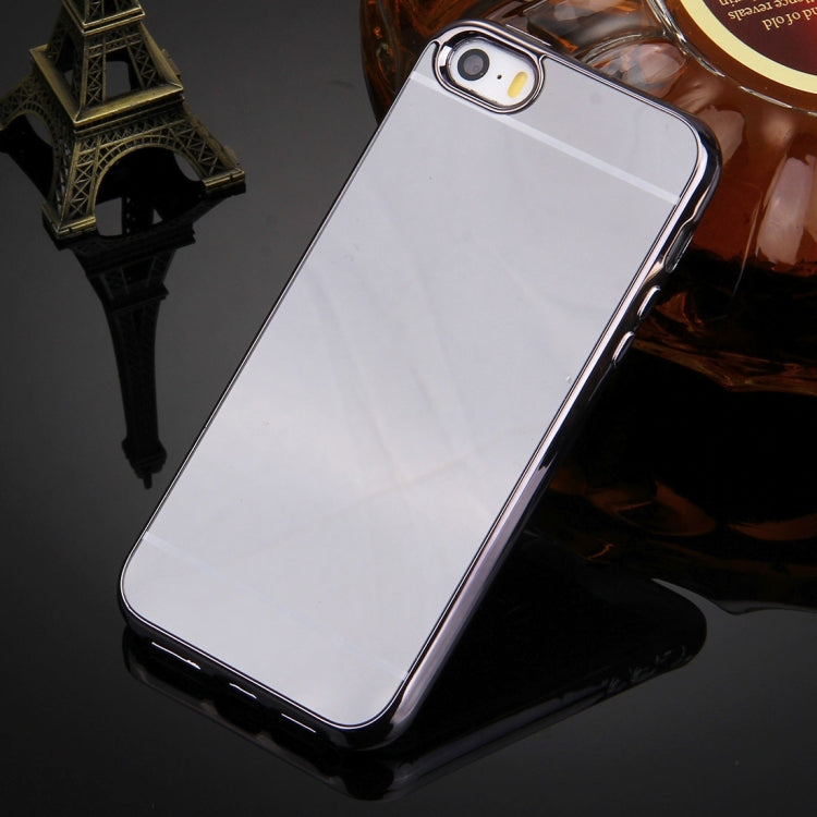 For iPhone 5 & 5s & SE Electroplating Mirror TPU Protective Cover Case