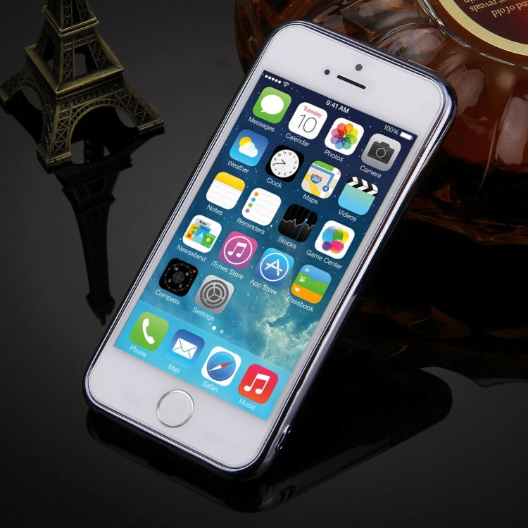 For iPhone 5 & 5s & SE Electroplating Mirror TPU Protective Cover Case