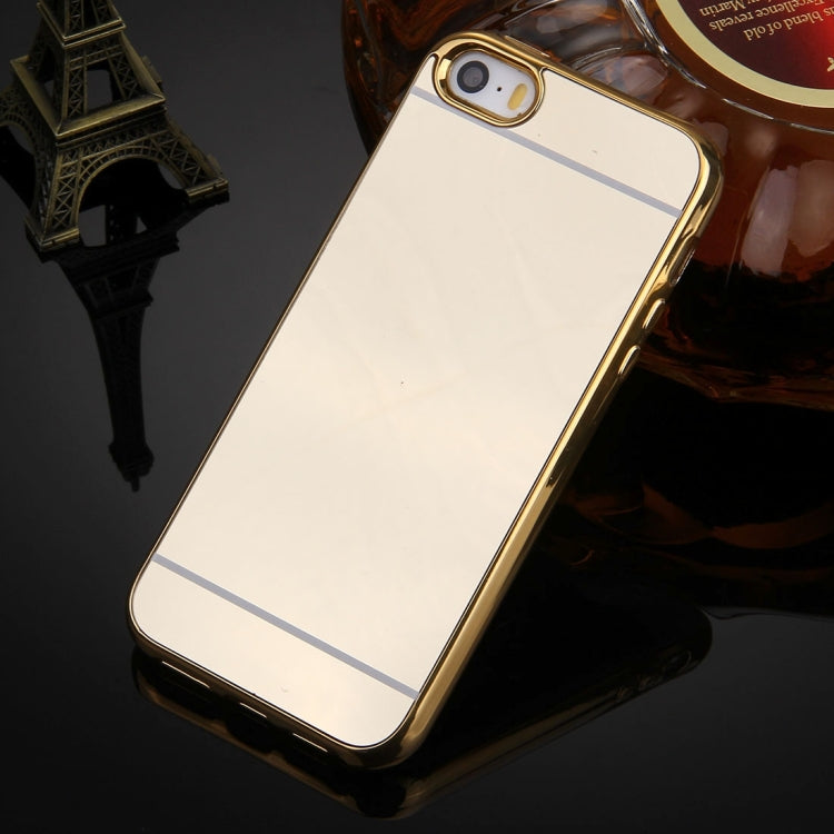 For iPhone 5 & 5s & SE Electroplating Mirror TPU Protective Cover Case