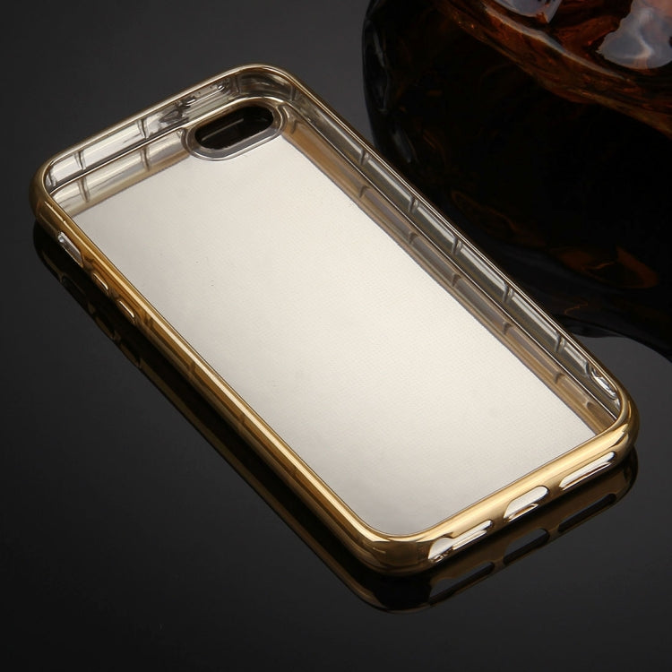 For iPhone 5 & 5s & SE Electroplating Mirror TPU Protective Cover Case