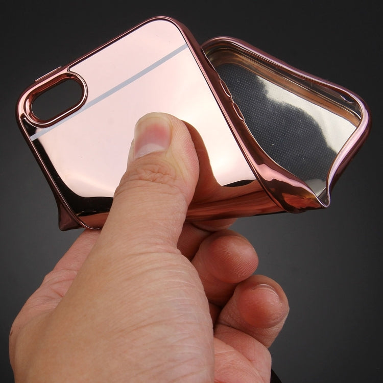 For iPhone 5 & 5s & SE Electroplating Mirror TPU Protective Cover Case