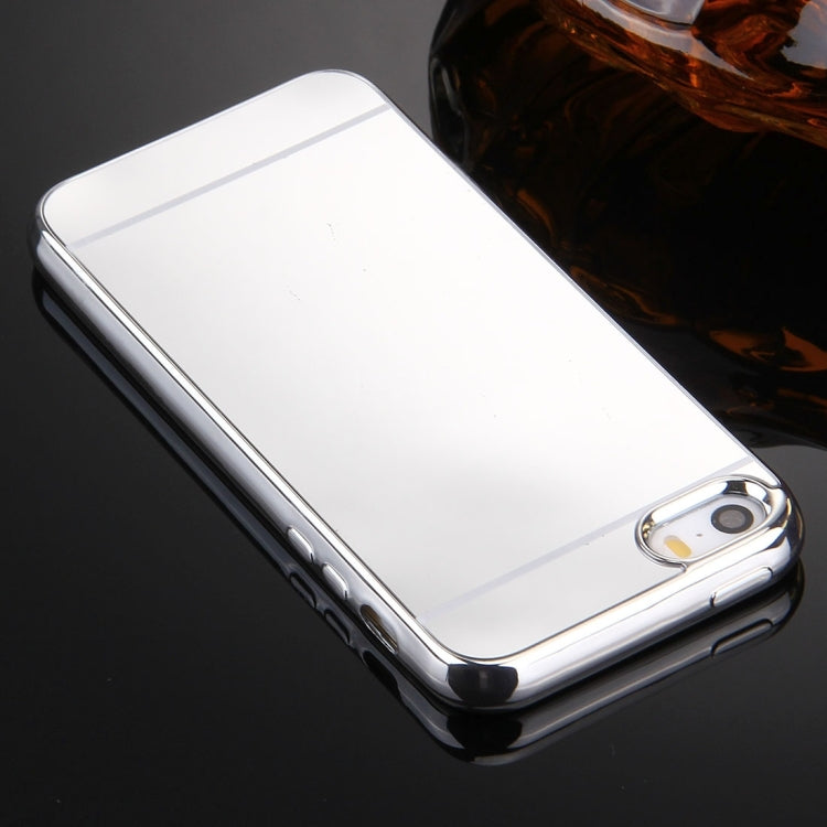 For iPhone 5 & 5s & SE Electroplating Mirror TPU Protective Cover Case