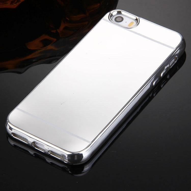 For iPhone 5 & 5s & SE Electroplating Mirror TPU Protective Cover Case