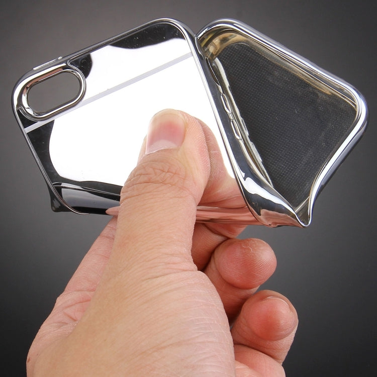 For iPhone 5 & 5s & SE Electroplating Mirror TPU Protective Cover Case