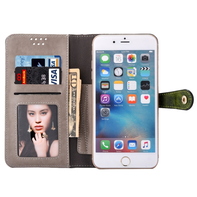 Universal Horizontal Flip Leather Case with Mirror & Holder & Card Slots & Wallet & Photo Frame for iPhone 5 & 5s & SE, Size: 13 x 7 x 1.5 cm