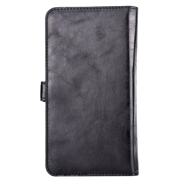 Universal Horizontal Flip Leather Case with Mirror & Holder & Card Slots & Wallet & Photo Frame for iPhone 5 & 5s & SE, Size: 13 x 7 x 1.5 cm