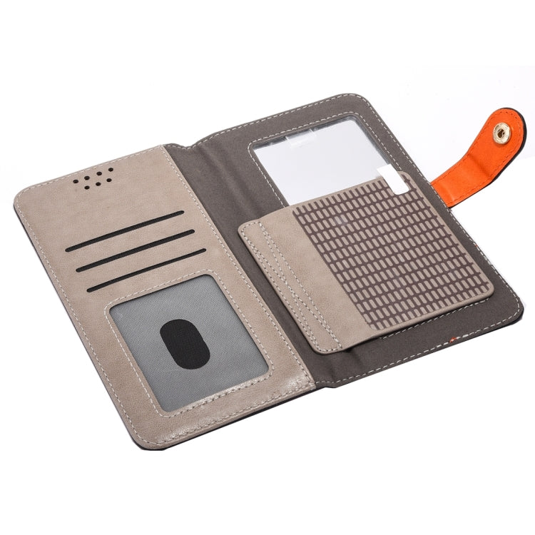 Universal Horizontal Flip Leather Case with Mirror & Holder & Card Slots & Wallet & Photo Frame for iPhone 5 & 5s & SE, Size: 13 x 7 x 1.5 cm