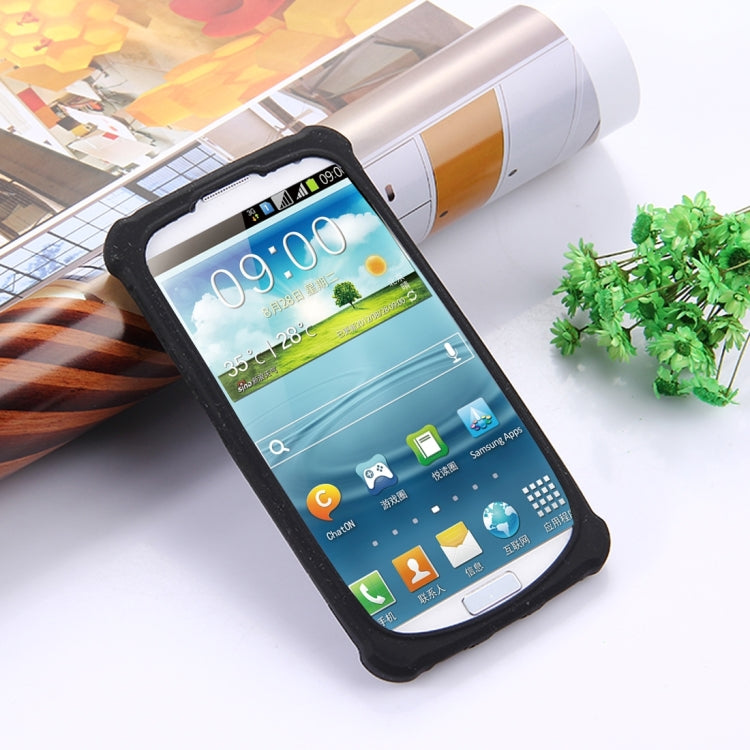 4.0-4.2 inch Universal Crazy Horse Texture PU Leather + Silicone Protective Case with Holder for Sony, Lenovo, huawei, Nokia, Elephone, Vkworld, Leagoo, IPRO and other Smartphones, Size: 13.6x7.3x1cm