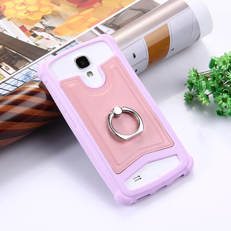4.0-4.2 inch Universal Crazy Horse Texture PU Leather + Silicone Protective Case with Holder for Sony, Lenovo, huawei, Nokia, Elephone, Vkworld, Leagoo, IPRO and other Smartphones, Size: 13.6x7.3x1cm