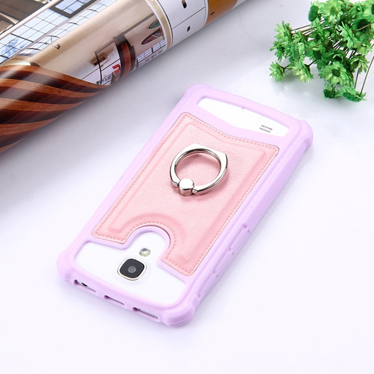 4.0-4.2 inch Universal Crazy Horse Texture PU Leather + Silicone Protective Case with Holder for Sony, Lenovo, huawei, Nokia, Elephone, Vkworld, Leagoo, IPRO and other Smartphones, Size: 13.6x7.3x1cm