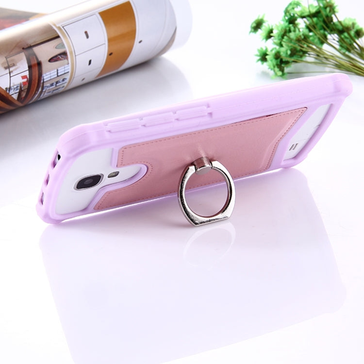 4.0-4.2 inch Universal Crazy Horse Texture PU Leather + Silicone Protective Case with Holder for Sony, Lenovo, huawei, Nokia, Elephone, Vkworld, Leagoo, IPRO and other Smartphones, Size: 13.6x7.3x1cm
