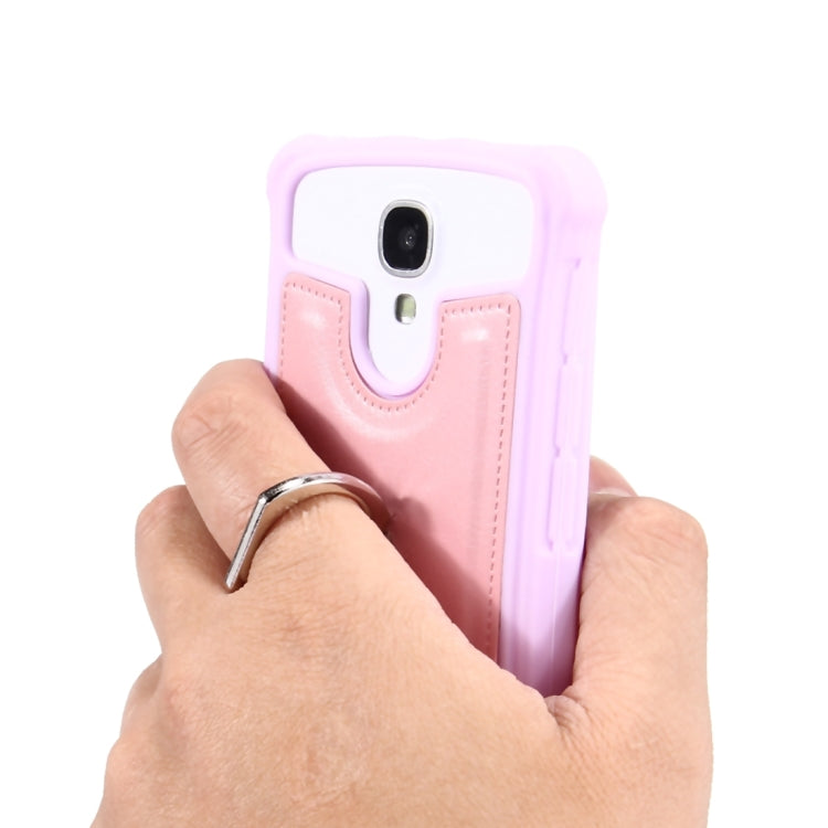 4.0-4.2 inch Universal Crazy Horse Texture PU Leather + Silicone Protective Case with Holder for Sony, Lenovo, huawei, Nokia, Elephone, Vkworld, Leagoo, IPRO and other Smartphones, Size: 13.6x7.3x1cm