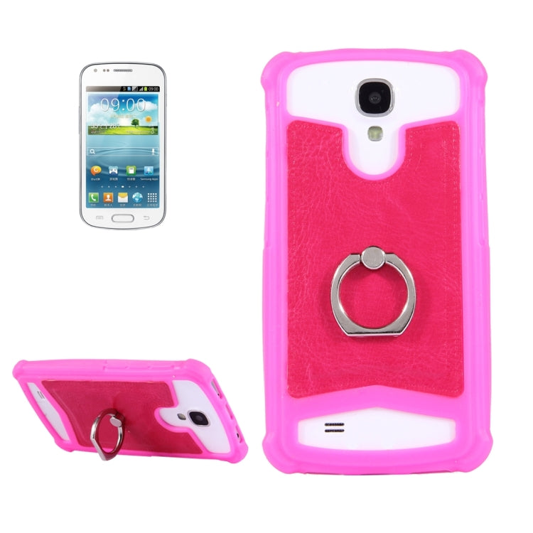 4.0-4.2 inch Universal Crazy Horse Texture PU Leather + Silicone Protective Case with Holder for Sony, Lenovo, huawei, Nokia, Elephone, Vkworld, Leagoo, IPRO and other Smartphones, Size: 13.6x7.3x1cm