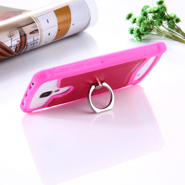 4.0-4.2 inch Universal Crazy Horse Texture PU Leather + Silicone Protective Case with Holder for Sony, Lenovo, huawei, Nokia, Elephone, Vkworld, Leagoo, IPRO and other Smartphones, Size: 13.6x7.3x1cm