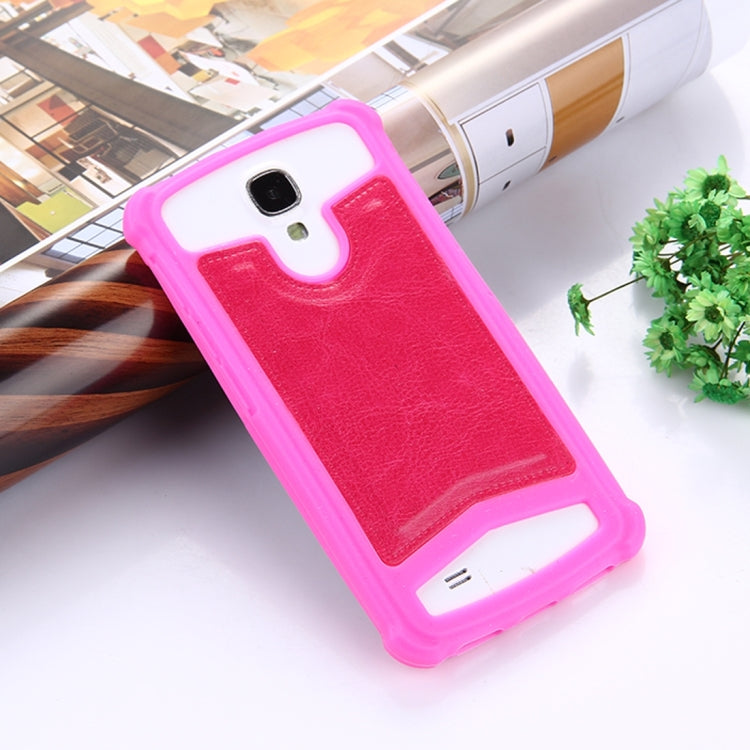 4.0-4.2 inch Universal Crazy Horse Texture PU Leather + Silicone Protective Case for Sony, Lenovo, huawei, Nokia, Elephone, Vkworld, Leagoo, IPRO and other Smartphones, Size: 13.6x7.3x1cm