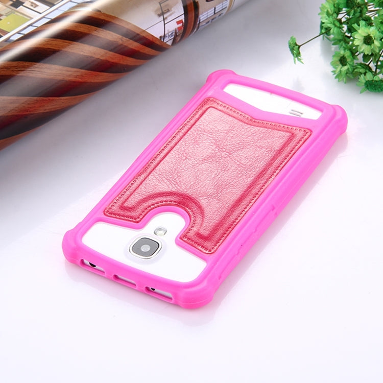 4.0-4.2 inch Universal Crazy Horse Texture PU Leather + Silicone Protective Case for Sony, Lenovo, huawei, Nokia, Elephone, Vkworld, Leagoo, IPRO and other Smartphones, Size: 13.6x7.3x1cm