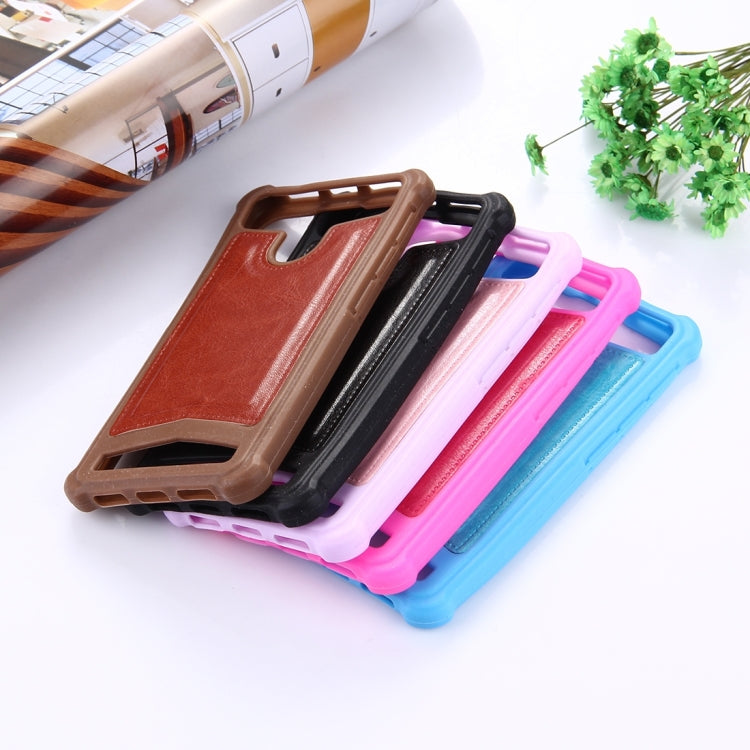 4.0-4.2 inch Universal Crazy Horse Texture PU Leather + Silicone Protective Case for Sony, Lenovo, huawei, Nokia, Elephone, Vkworld, Leagoo, IPRO and other Smartphones, Size: 13.6x7.3x1cm
