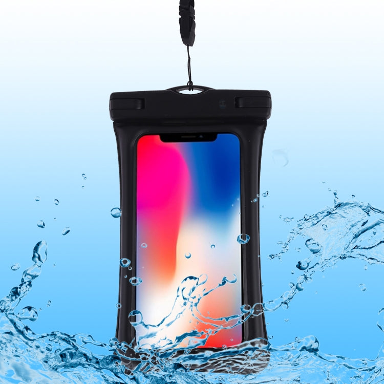 PVC Transparent Airbag Universal Waterproof Bag with Lanyard for Smart Phones below 5.5 inch