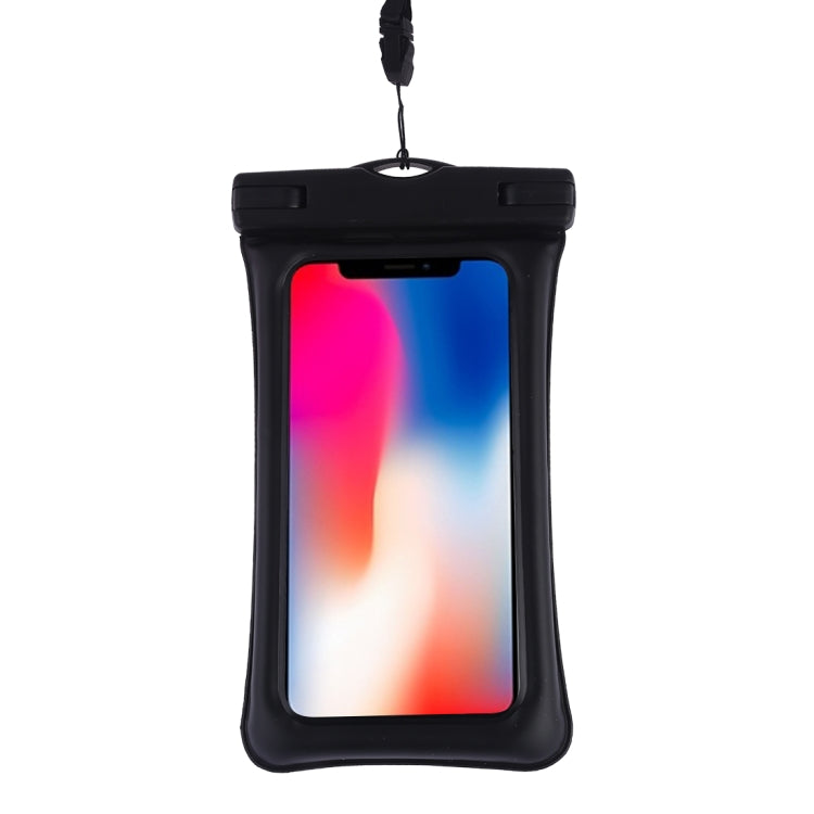 PVC Transparent Airbag Universal Waterproof Bag with Lanyard for Smart Phones below 5.5 inch
