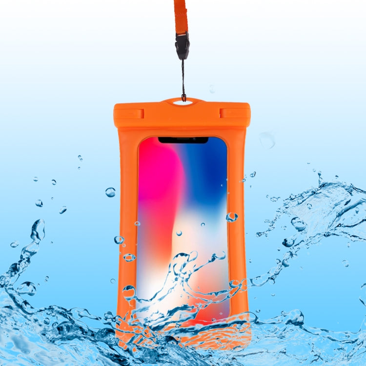 PVC Transparent Airbag Universal Waterproof Bag with Lanyard for Smart Phones below 5.5 inch