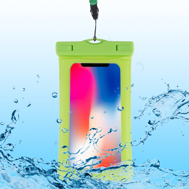 PVC Transparent Airbag Universal Waterproof Bag with Lanyard for Smart Phones below 5.5 inch