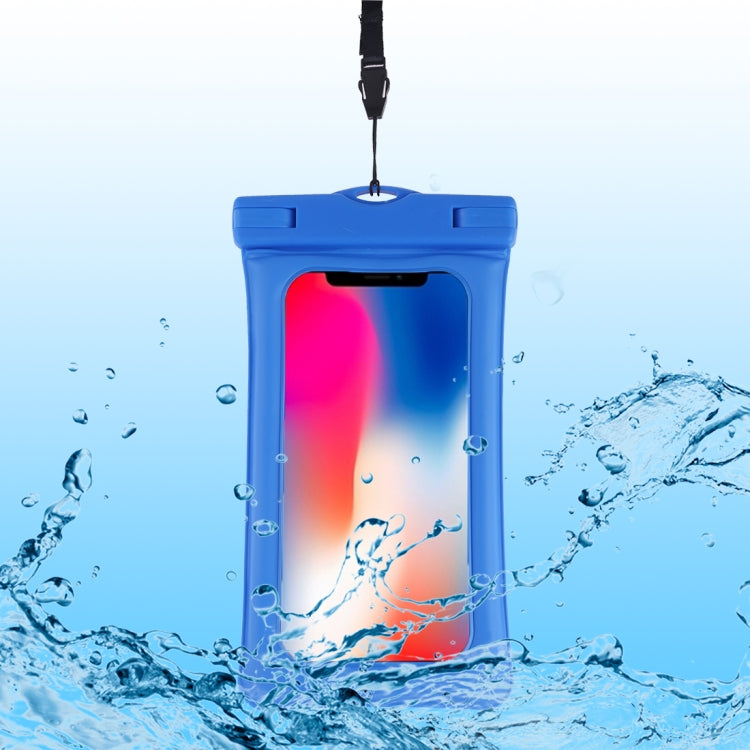 PVC Transparent Airbag Universal Waterproof Bag with Lanyard for Smart Phones below 5.5 inch