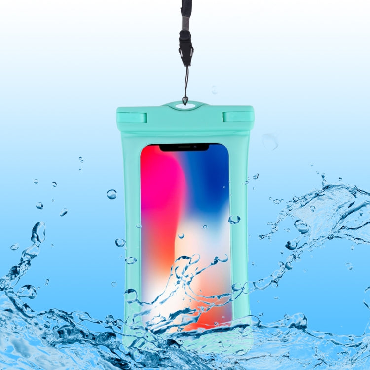 PVC Transparent Airbag Universal Waterproof Bag with Lanyard for Smart Phones below 5.5 inch