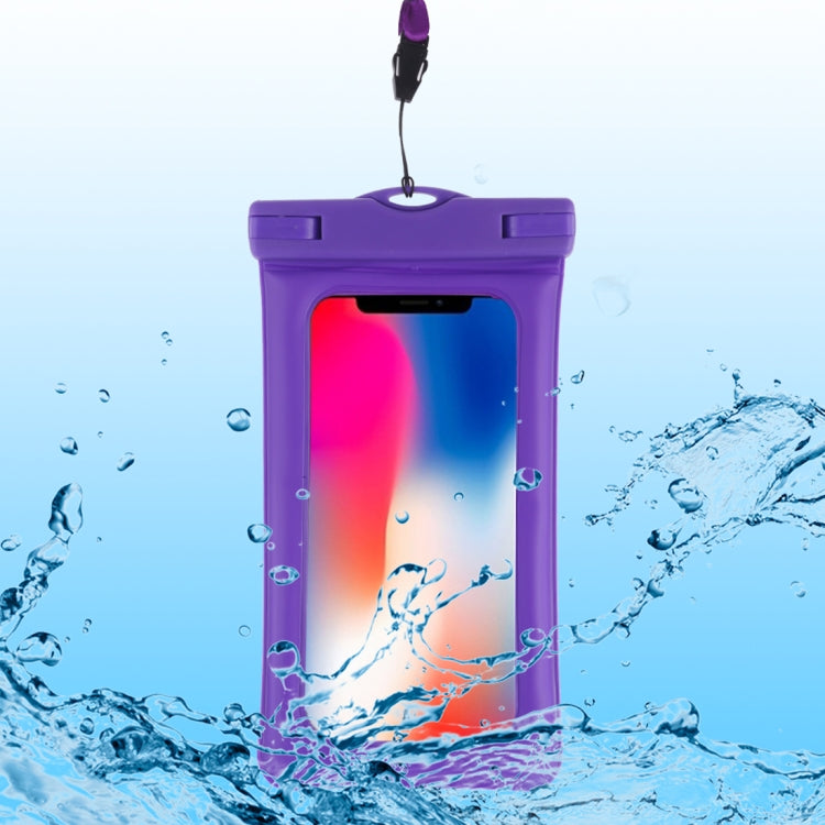 PVC Transparent Airbag Universal Waterproof Bag with Lanyard for Smart Phones below 5.5 inch