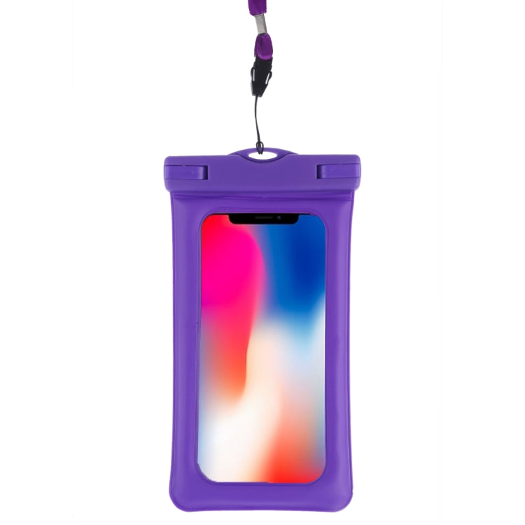 PVC Transparent Airbag Universal Waterproof Bag with Lanyard for Smart Phones below 5.5 inch