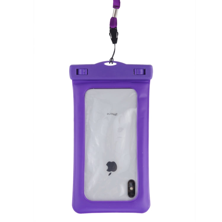 PVC Transparent Airbag Universal Waterproof Bag with Lanyard for Smart Phones below 5.5 inch