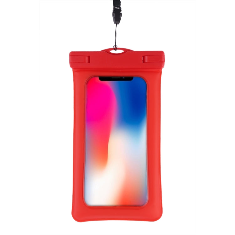 PVC Transparent Airbag Universal Waterproof Bag with Lanyard for Smart Phones below 5.5 inch