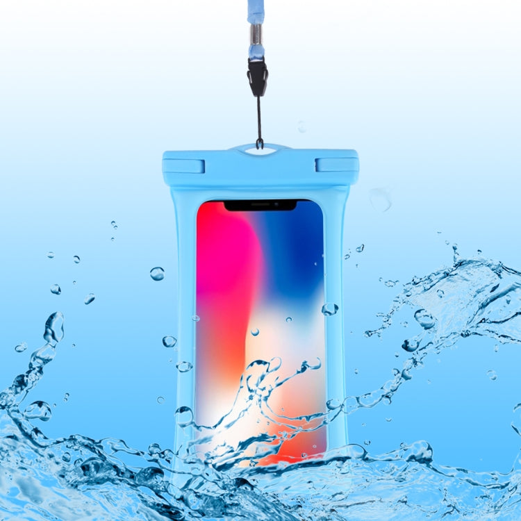 PVC Transparent Airbag Universal Waterproof Bag with Lanyard for Smart Phones below 5.5 inch
