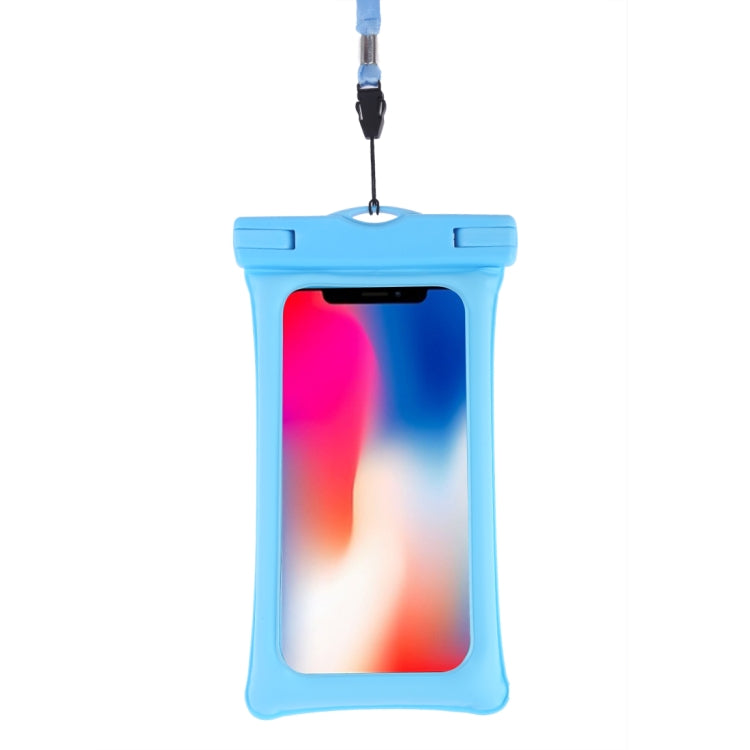 PVC Transparent Airbag Universal Waterproof Bag with Lanyard for Smart Phones below 5.5 inch