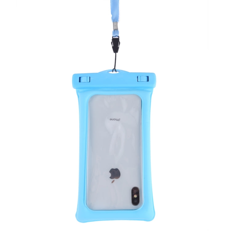 PVC Transparent Airbag Universal Waterproof Bag with Lanyard for Smart Phones below 5.5 inch