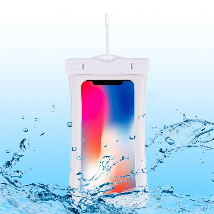 PVC Transparent Airbag Universal Waterproof Bag with Lanyard for Smart Phones below 5.5 inch