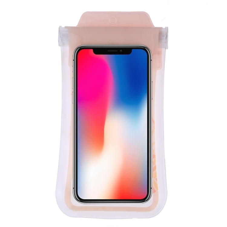 Lightly Lobster Pattern PVC Transparent Universal Luminous Waterproof Bag with Lanyard for Smart Phones below 5.8 inch