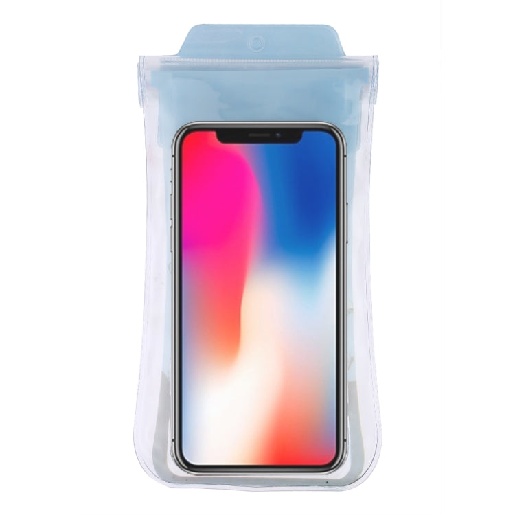 Spotted Fish Pattern PVC Transparent Universal Luminous Waterproof Bag with Lanyard for Smart Phones below 5.8 inch