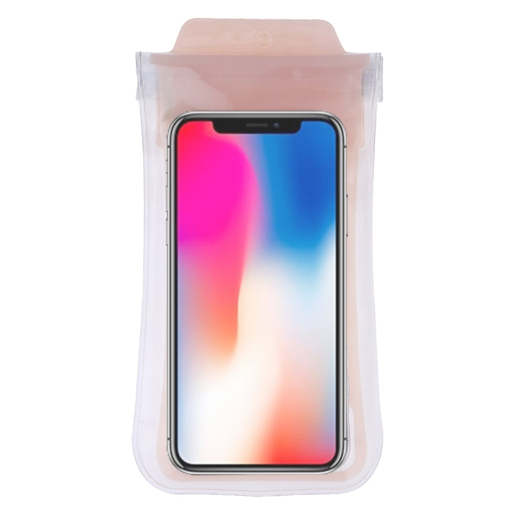 Colorful Kelp Pattern PVC Transparent Universal Luminous Waterproof Bag with Lanyard for Smart Phones below 5.8 inch