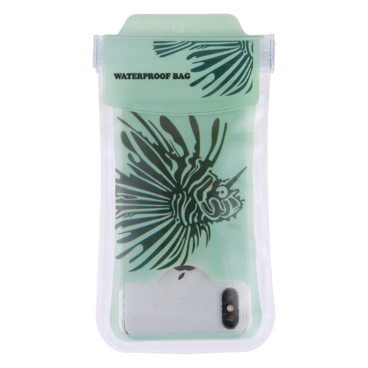Squirrel Pattern PVC Transparent Universal Luminous Waterproof Bag with Lanyard for Smart Phones below 5.8 inch