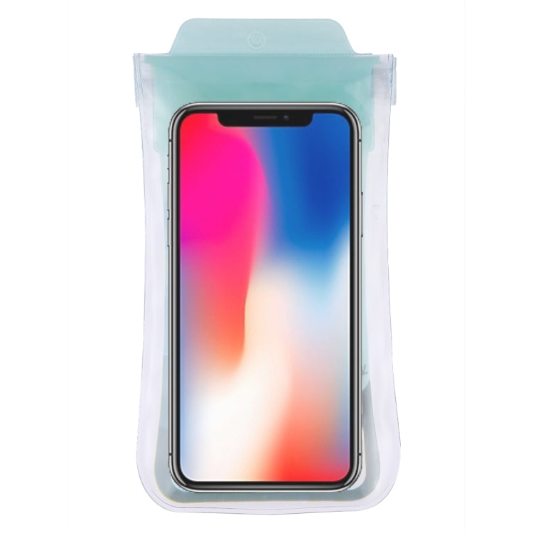 Coral Pattern PVC Transparent Universal Luminous Waterproof Bag with Lanyard for Smart Phones below 5.8 inch