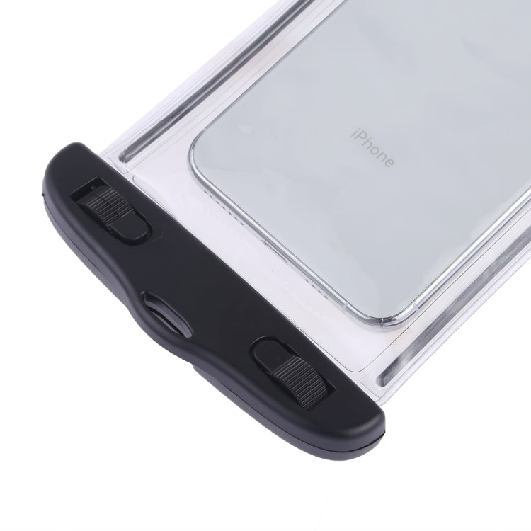 PVC Transparent Universal Luminous Waterproof Bag with Lanyard for Smart Phones below 6.0 inch