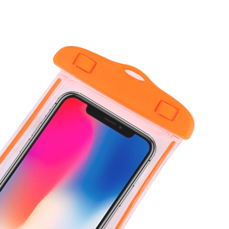 PVC Transparent Universal Luminous Waterproof Bag with Lanyard for Smart Phones below 6.0 inch