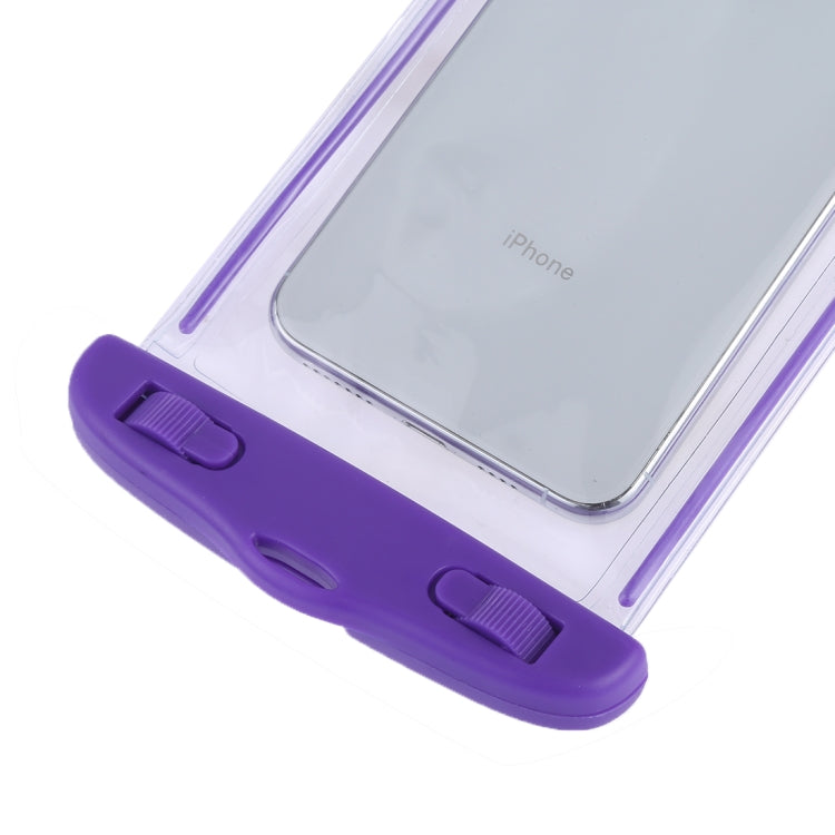 PVC Transparent Universal Luminous Waterproof Bag with Lanyard for Smart Phones below 6.0 inch
