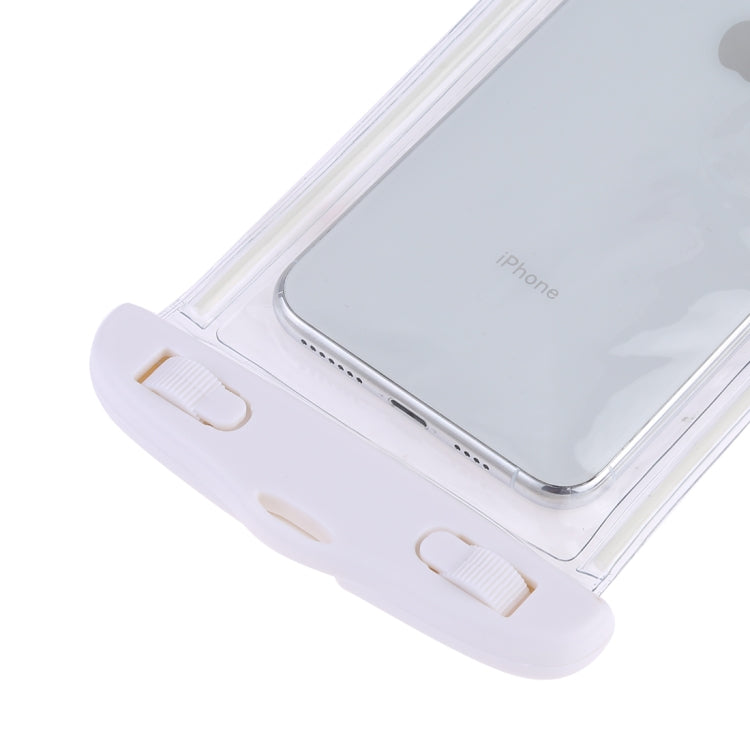 PVC Transparent Universal Luminous Waterproof Bag with Lanyard for Smart Phones below 6.0 inch