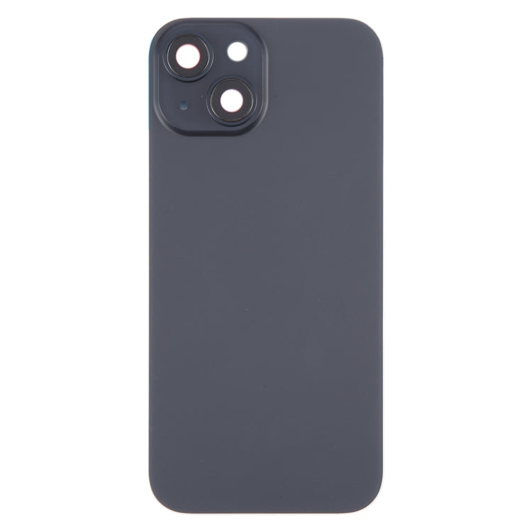 For iPhone 15 Battery Back Cover with Camera Lens Frame + MagSafe Magnet