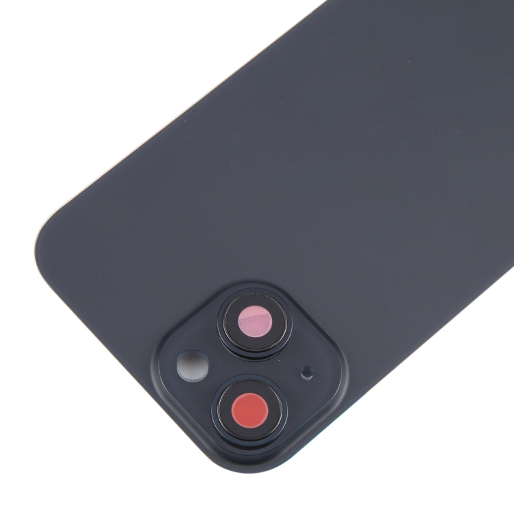 For iPhone 15 Battery Back Cover with Camera Lens Frame + MagSafe Magnet